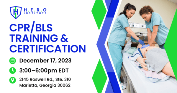 CPR/BLS Training & Certification (December 17, 2023)