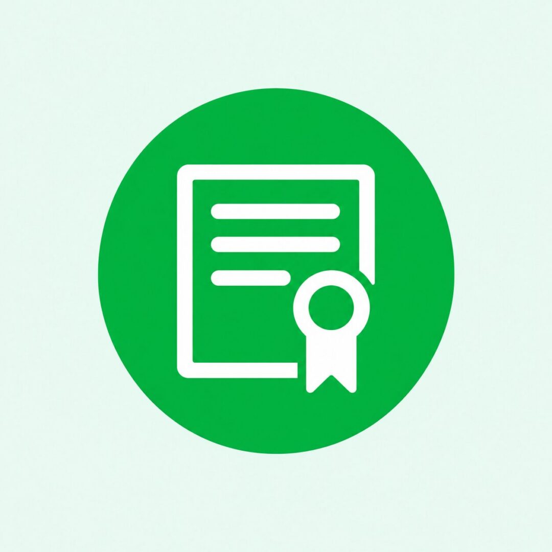 Green Certificate Badge Icon (1)