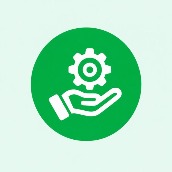 Hand Supporting Gear Icon
