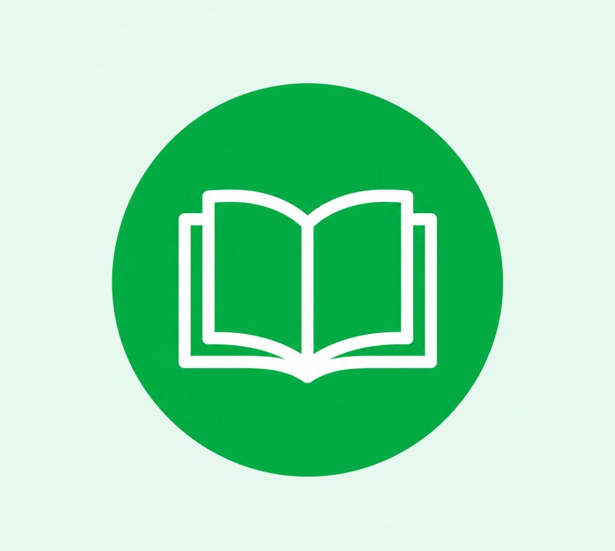 Open Book Green Badge